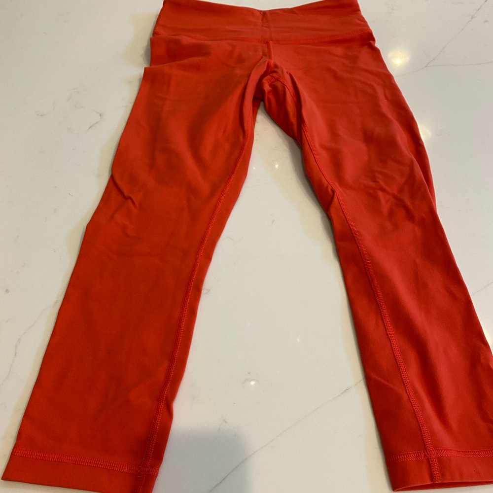 Lululemon orange leggings